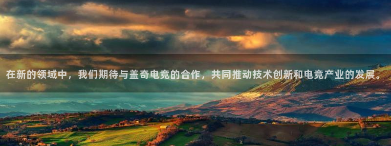 易游电竞馆：在新的领域中，我们期待与盖奇电竞的合作，共同推动技术创新和电竞产业的发展。